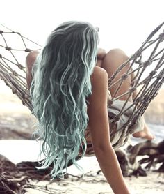 Wild-chic Blue Hairstyle