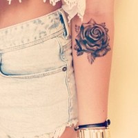 Wrist Rose Tattoo