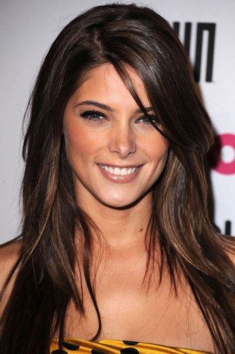 long Brunette Hairstyle for Heart Shaped Faces