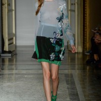 2015 Spring Chiffon Dress with Dragonfly Print