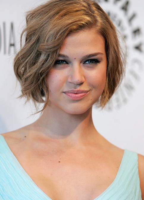 Short curly bob hairstyle - Adrianne Palicki Hairstyles