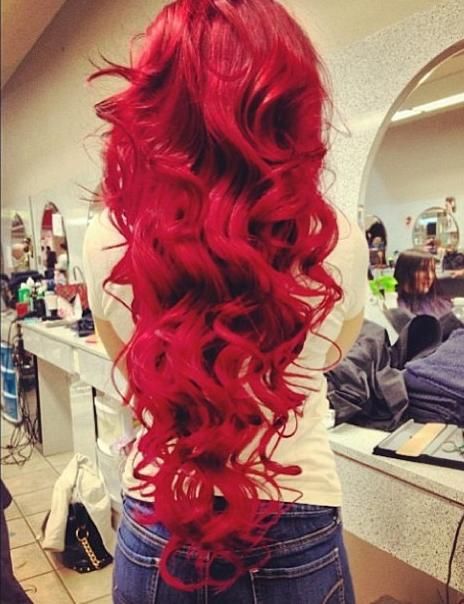 Amazing Red Colored Hairstyle