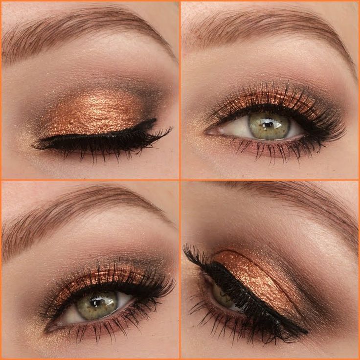 Beautiful Golden Eye Makeup for Fall