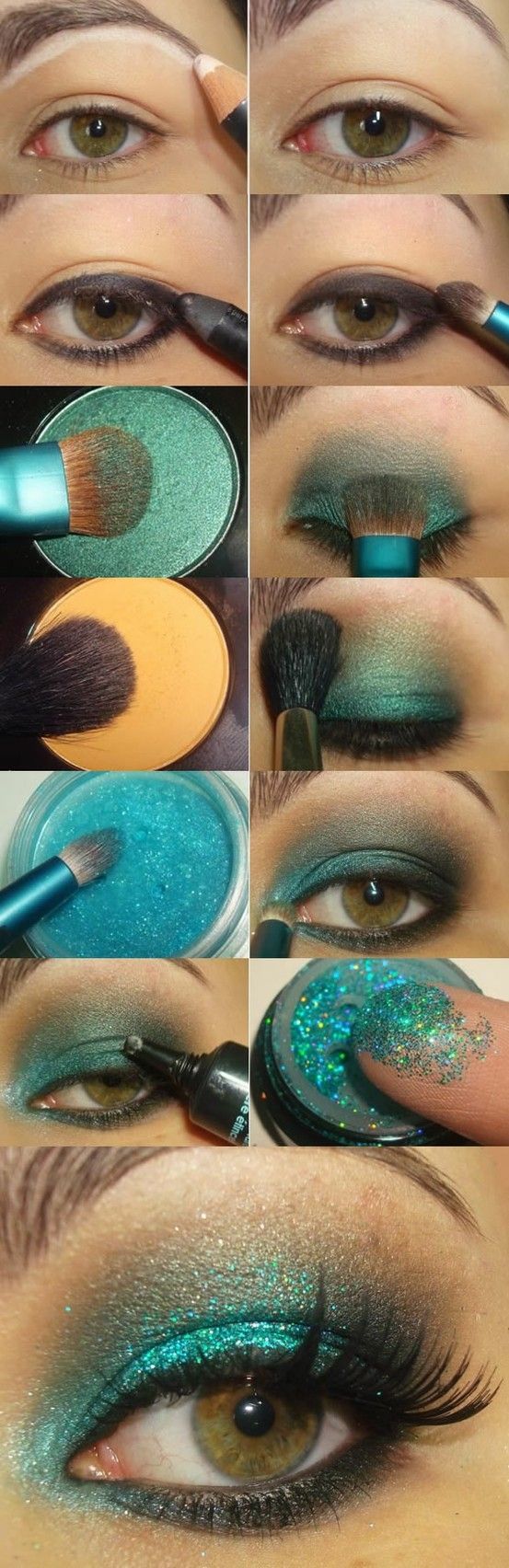 Blue Shimmery Eyeshadow