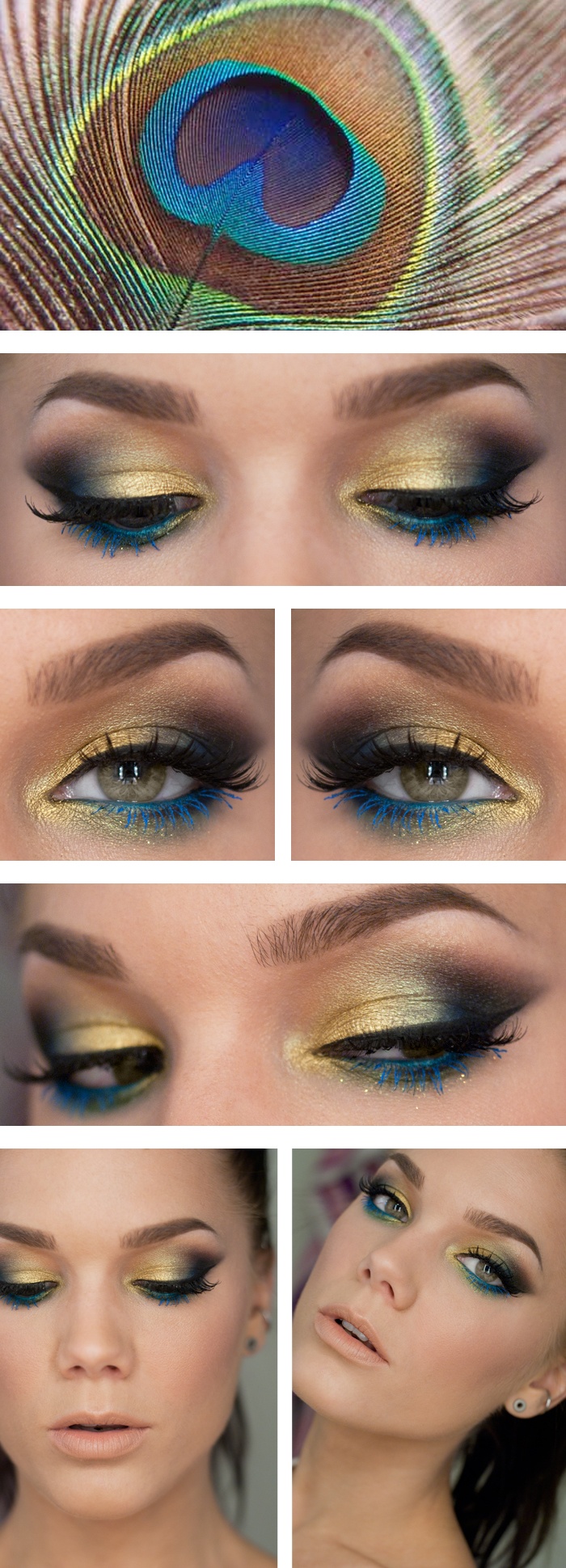 Blue and Yellow Eye Shadow