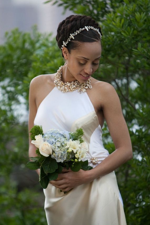 Braided Updo Wedding Hairstyle for Black Women