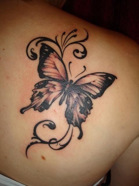 15 Gorgeous Shoulder Butterfly Tattoo Desgns - Pretty Designs