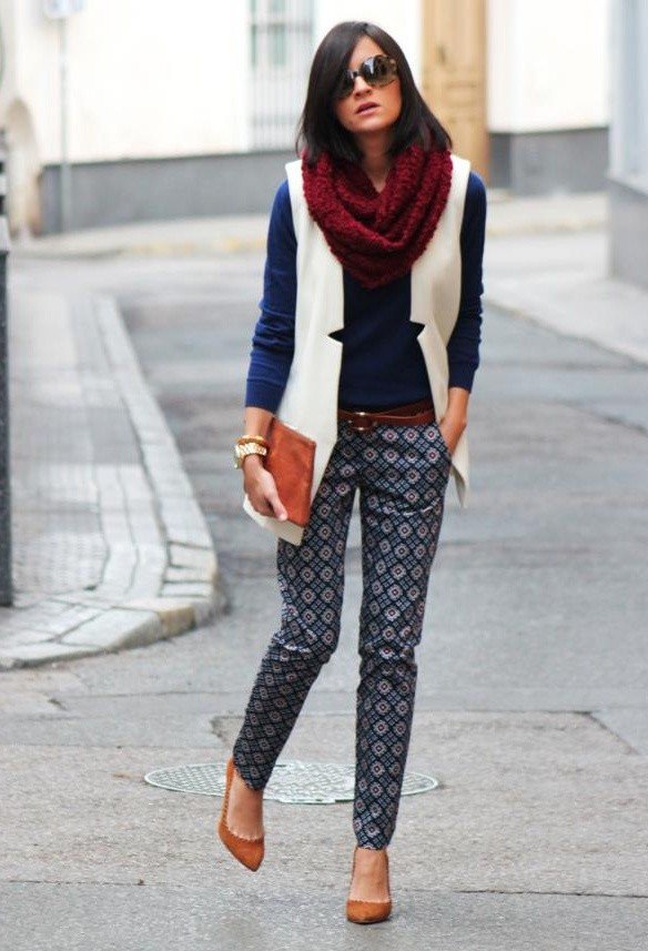 Casual-chic Outfit with A Scarf