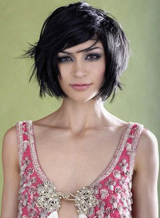 Chic Short Hairstyle for Thick Hair