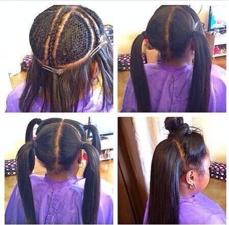 Creative Black Hairstyle for Little Girls