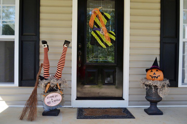 Creative Halloween Front Door