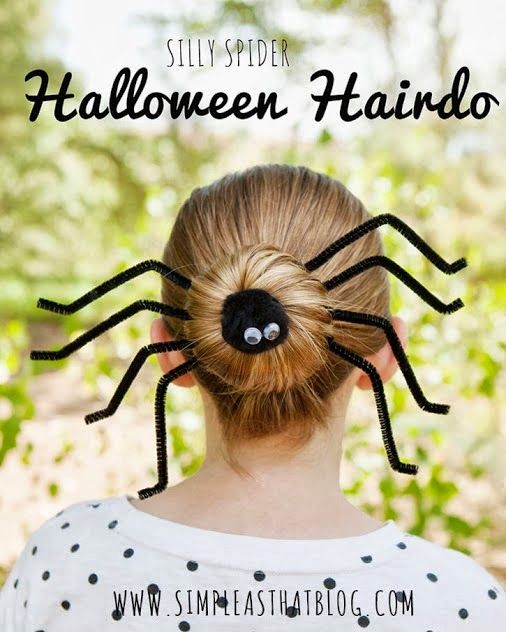 Cute Halloween Bun Hairstyle
