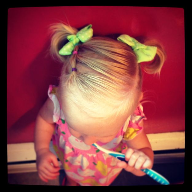 Cute Pigtail Hairstyle for Little Girls