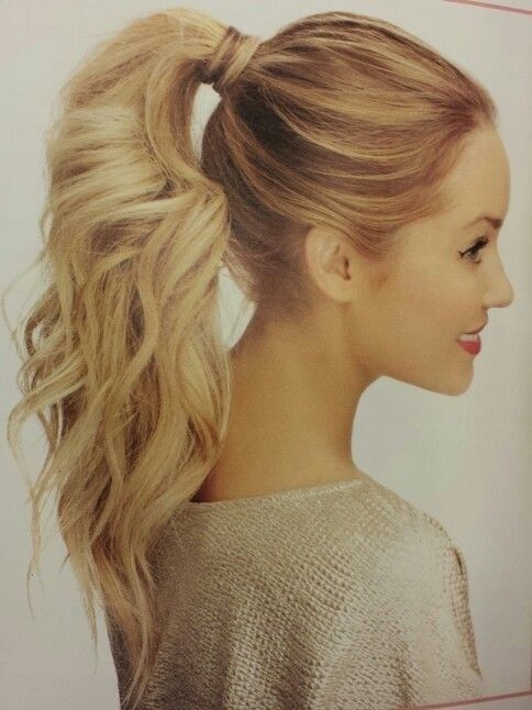 Cute Ponytail Hairstyle for Long Hair