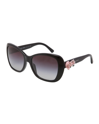 D&G Rose-Temple Sunglasses
