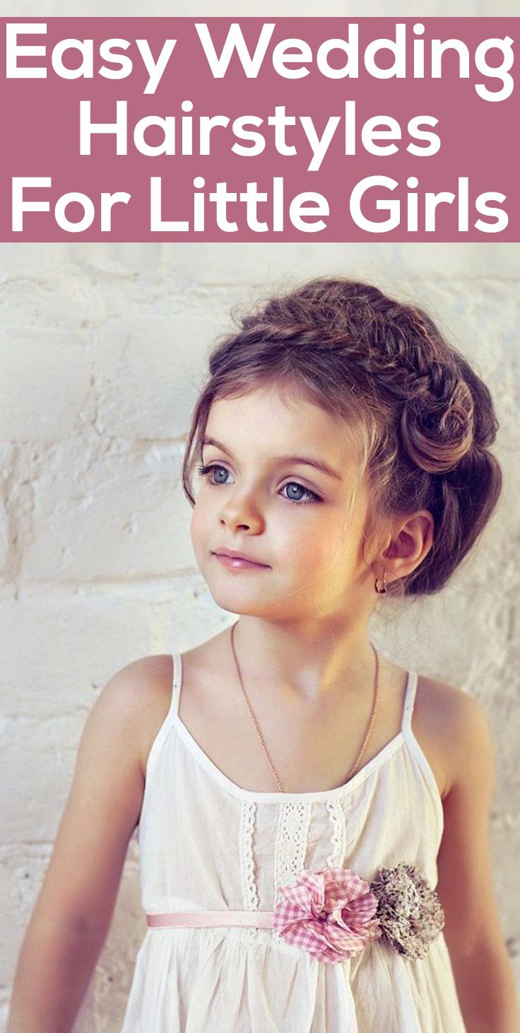 Easy Wedding Hairstyle for Little Girls