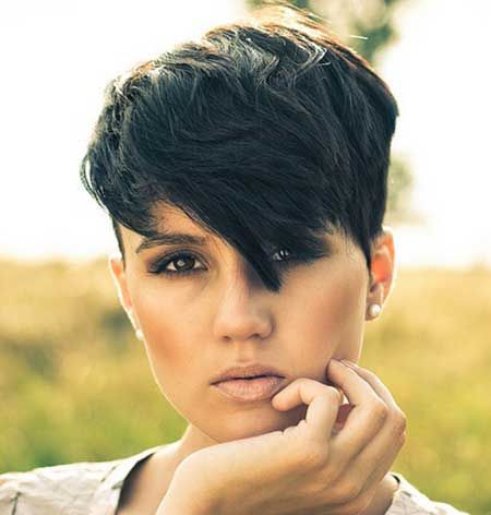 Edgy-chic Short Hairstyle for Thick Hair