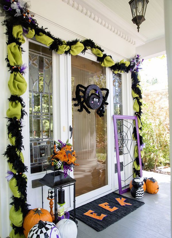 Elegant Halloween Front Door