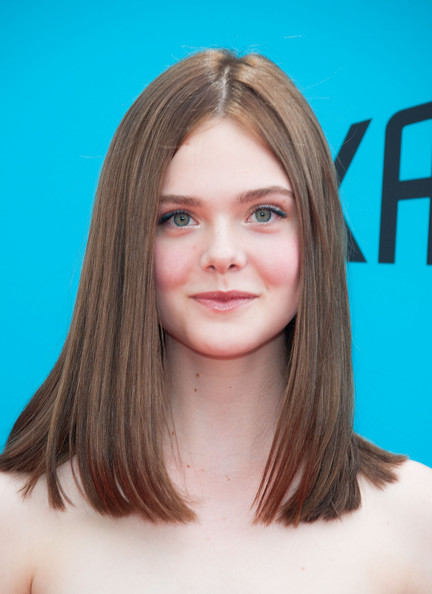 Elle Fanning Mid-Length Blunt Haircut