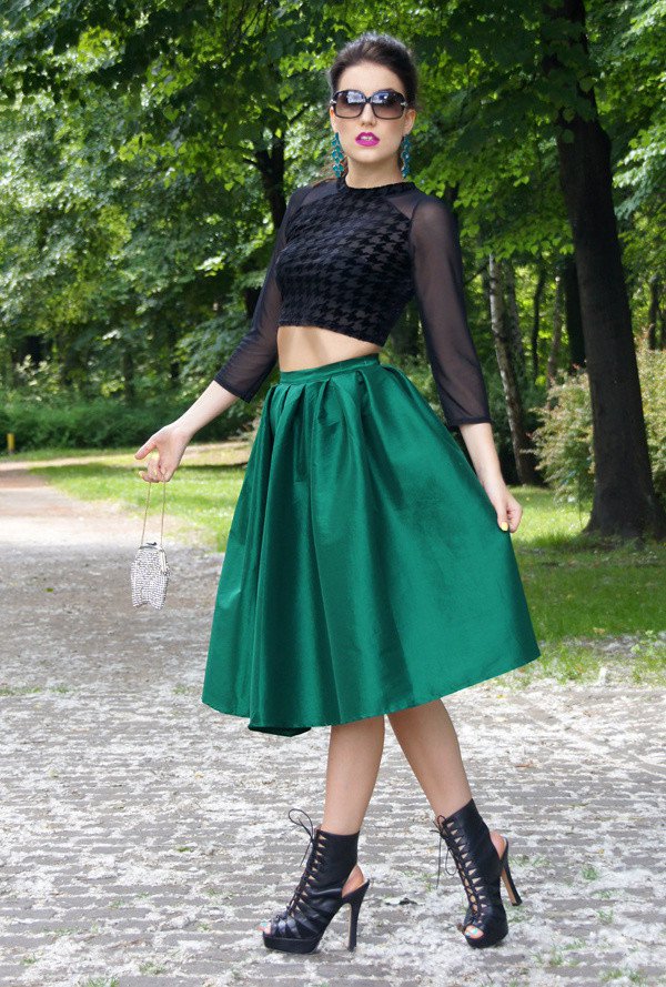 Emerald Midi Skirt