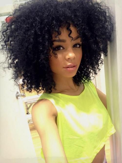 Fabulous Black Curly Hairstyle