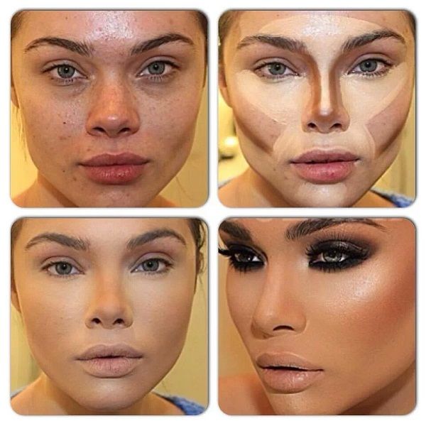 Facial Contouring With Makeup 100