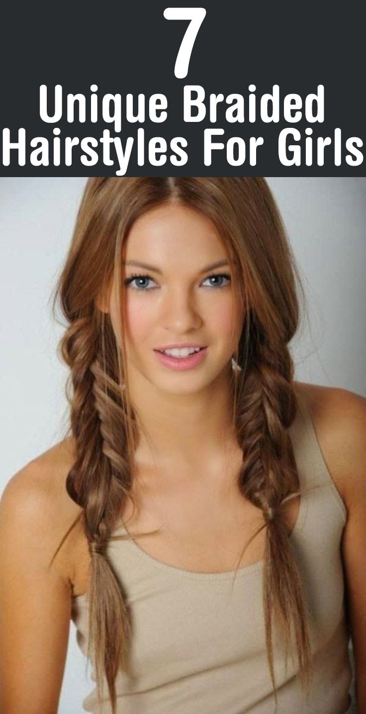 Fishtail Braided Hairstyle for School