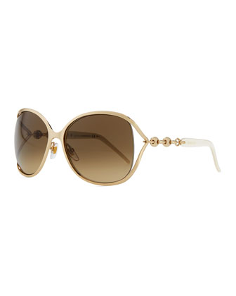 Gucci Metal Sunglasses with Chain