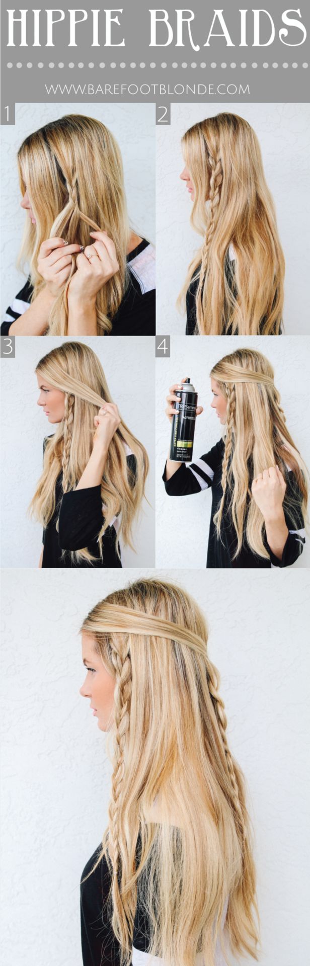 Hippie Braid for Bohemian Hairstyle