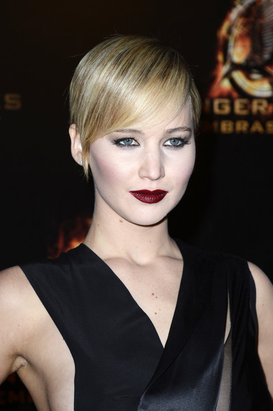 Jennifer Lawrence Sleek Pixie Haircut
