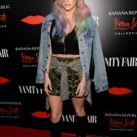 Kesha Edgy Outfit Idea with Knee High Boots