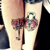 Lock and Key Tattoo