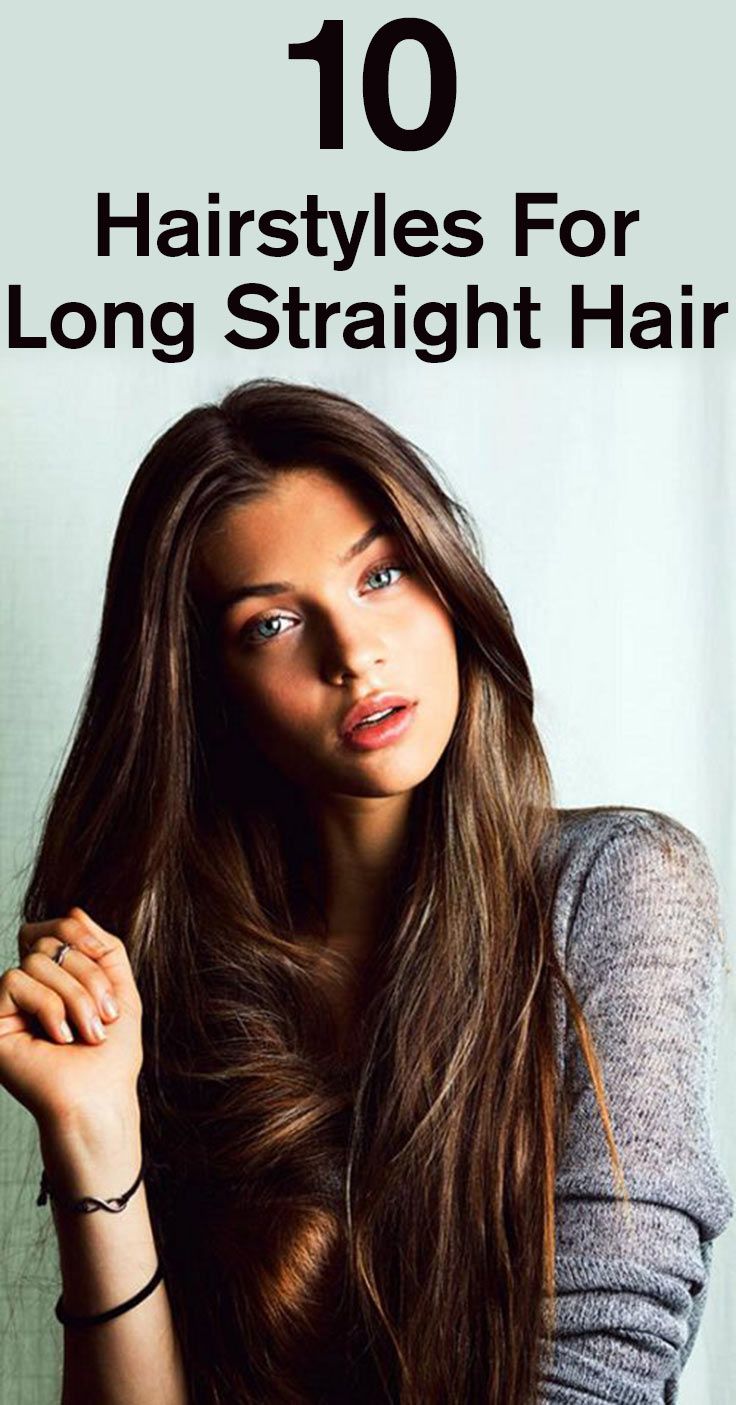 Long Straight Hairstyle for Thick Hair/Pinterest