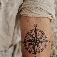 Lovely Compass Tattoo for Men
