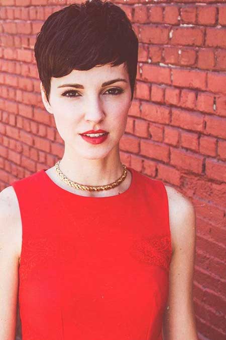 Lovely Pixie Haircut with Bangs