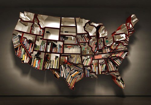 Map Book Shelves