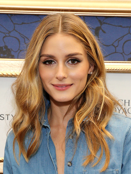 Olivia Palermo Long Center-parted Wavy Cut
