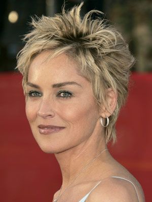 Perfect Sharon Stone Short Hairstyle
