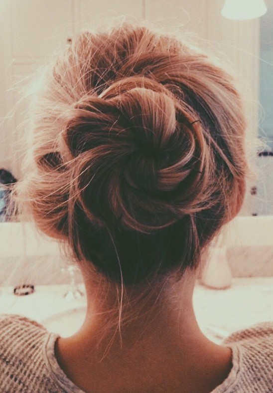 Popular Messy Bun Updo for Women