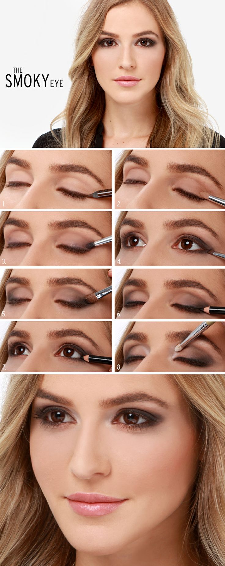 Pretty Light Smoky Eye Makeup Tutorial