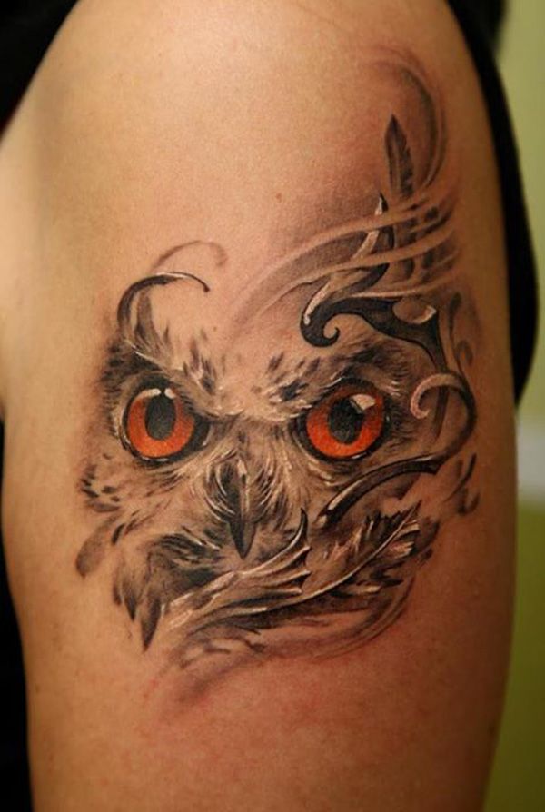 Pretty Owl Tattoo