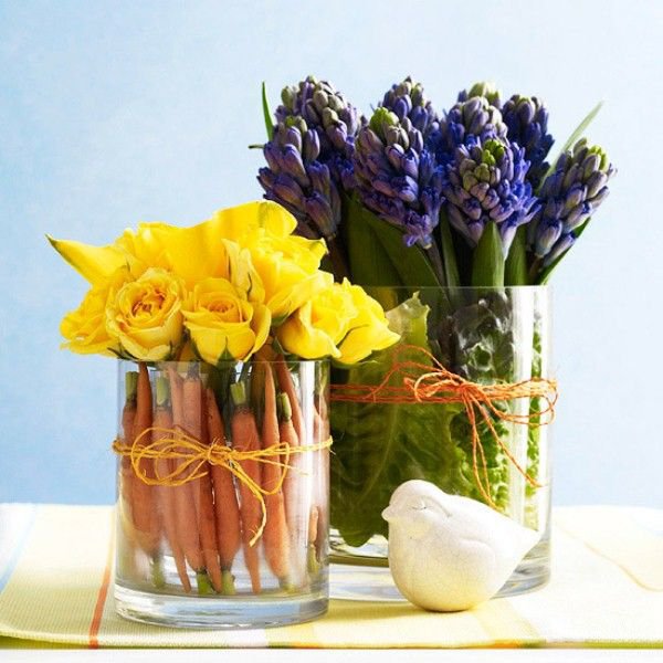 Purple Flowers and Yellow Flowers for Decoration