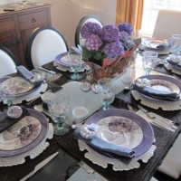 Purple Thanksgiving Table