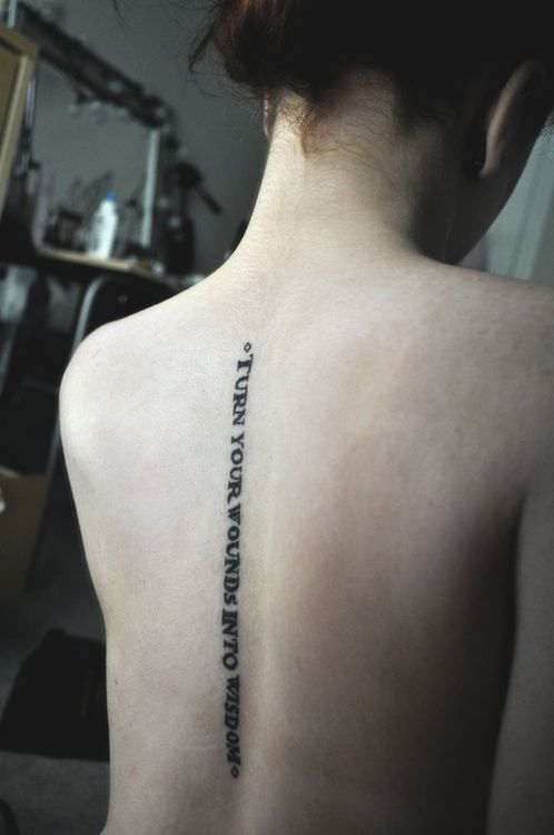 Quote Tattoos on Back