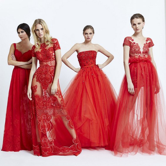 Romantic Red Dresses by Zuhair Murad