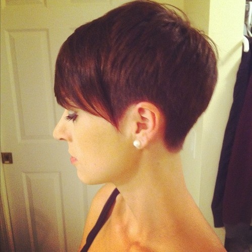 Short Pixie Hairstyle With Bangs