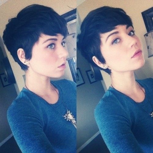 Short Pixie Hairstyle for Long Faces