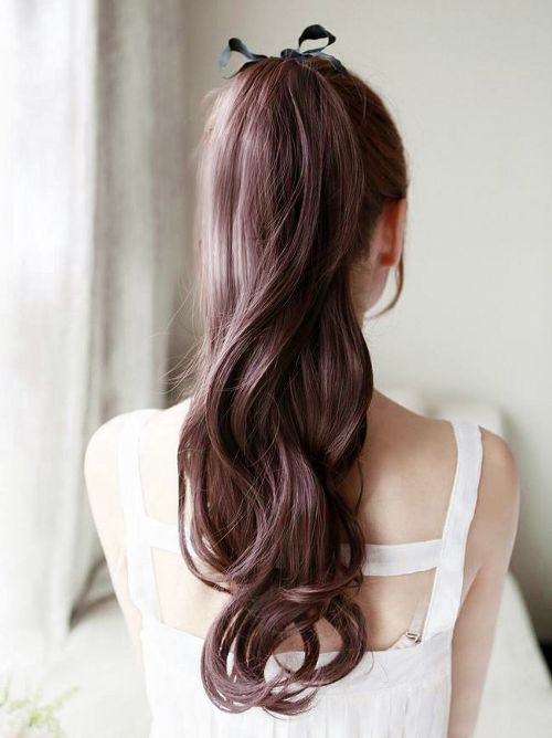 Simple Ponytail for Asian Hairstyles