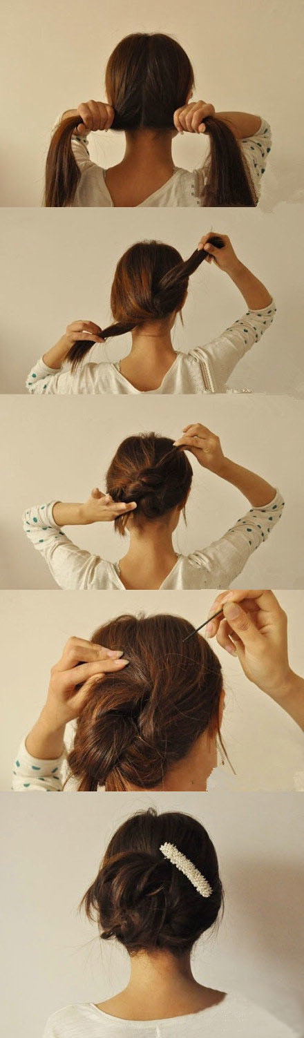 Simple Updo Hairstyle Tutorial