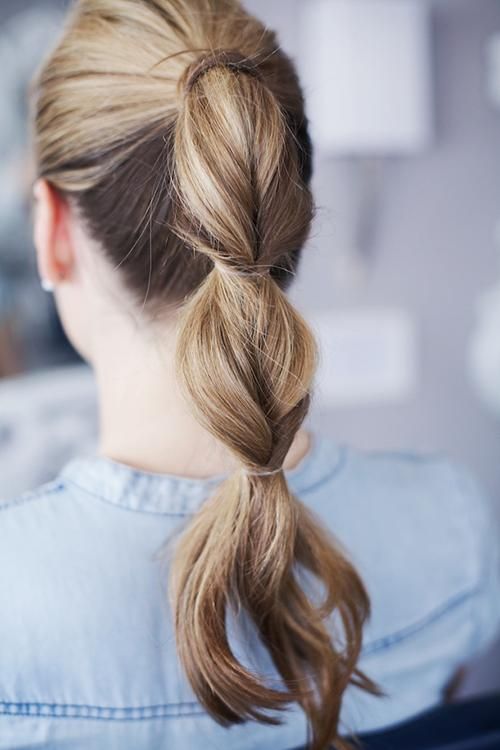 Special Ponytail Hairstyle for Brown Hair